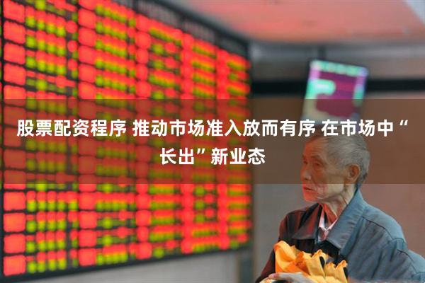 股票配资程序 推动市场准入放而有序 在市场中“长出”新业态