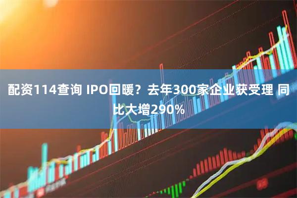 配资114查询 IPO回暖？去年300家企业获受理 同比大增290%